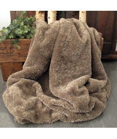 Sheerling Light brown Faux Fur Throw