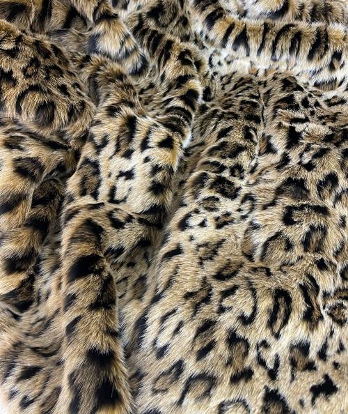 Close up image of Wildcat faux fur fabric