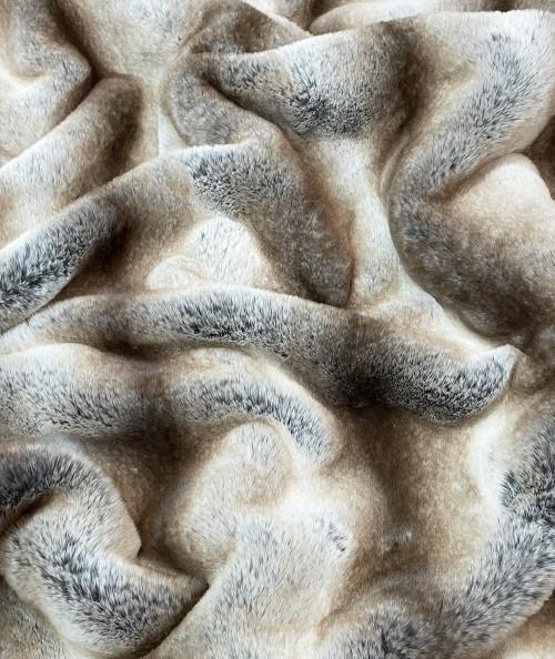 Close up of Chamois faux fur fabric