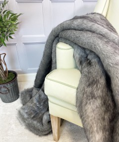 Luxury Wombat faux fur throw