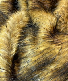 Close up image of Red Panda faux fur fabric