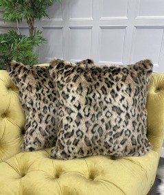 Wildcat Faux Fur Cushion Cover