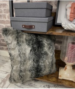 Affordable patterned faux fur cushions