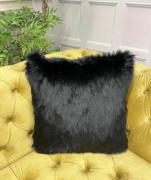 Long haired plain cushion covers