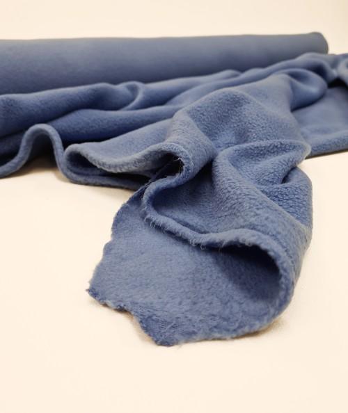 Blue crafting fleece fabric