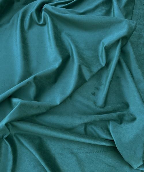 Teal Blue velvet fabric