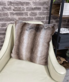 Luxury patterned faux fur cushion covers