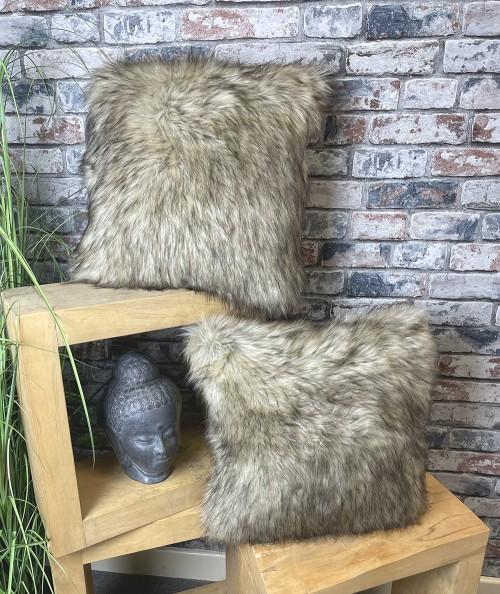 Modern faux fur cushions