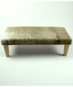 Extra Large Beige Cowhide Footrest 324