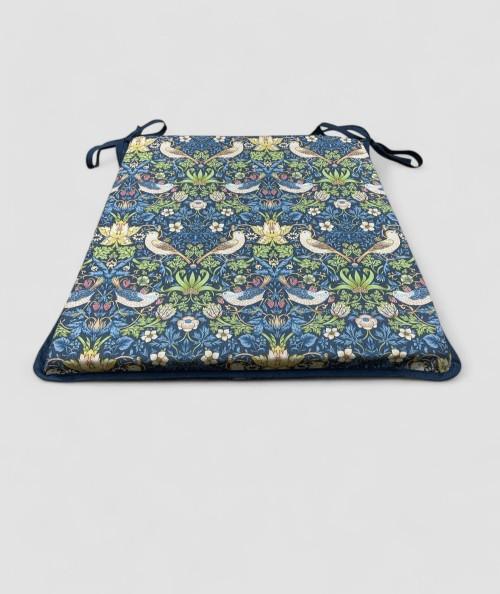 William Morris print tapered seat pad