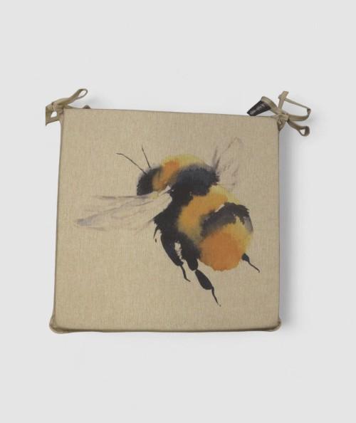 Large Queen Bee reversible square seat pads