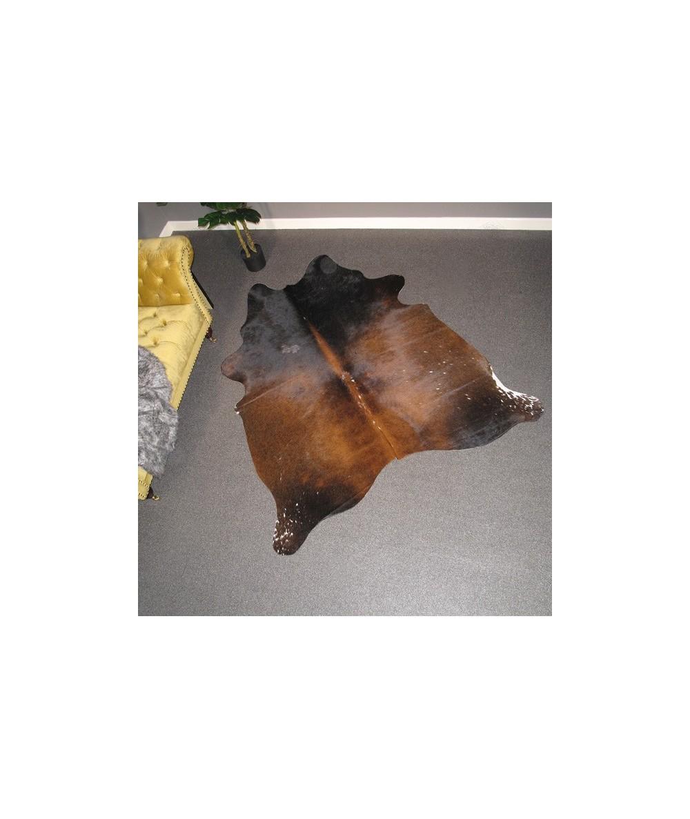 Large Brown and Tan Cowhide Rug CR00143